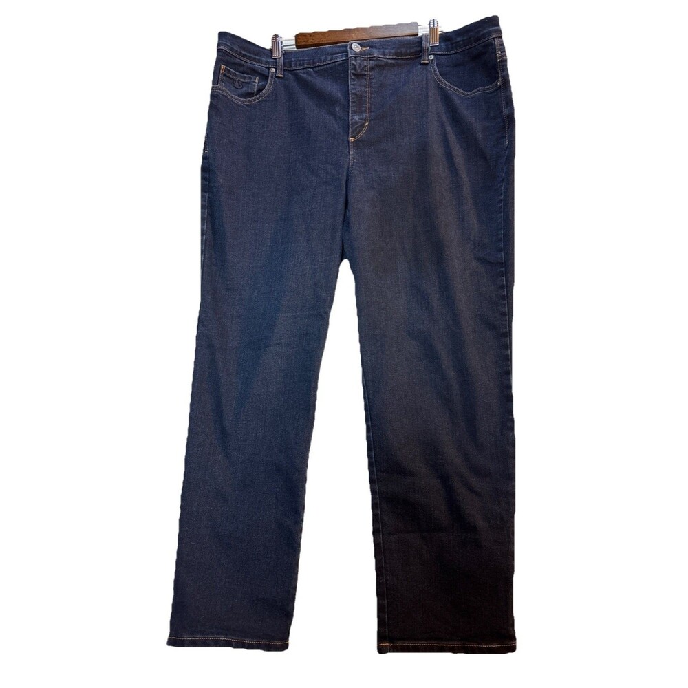 Gloria Vanderbilt Amanda Womenโs Jeans 20W Dark Wash Excellent!